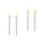 4 Sheets Self-Adhesive Star Height Sticker Wall Decal For Kids 6