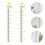 4 Sheets Self-Adhesive Star Height Sticker Wall Decal For Kids 11