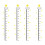 4 Sheets Self-Adhesive Star Height Sticker Wall Decal For Kids 4