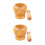 2Pcs Wood Garlic Presser Khaki - Kitchen Gadget for Home Use 8