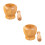 2Pcs Wood Garlic Presser Khaki - Kitchen Gadget for Home Use 5