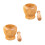 2Pcs Wood Garlic Presser Khaki - Kitchen Gadget for Home Use 4