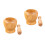 2Pcs Wood Garlic Presser Khaki - Kitchen Gadget for Home Use 6