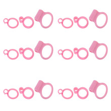 18 pcs silicone kids chopsticks learning rings for training