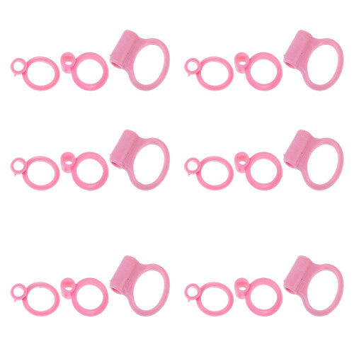 18 pcs silicone kids chopsticks learning rings for training