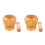 2Pcs Wood Garlic Presser Khaki - Kitchen Gadget for Home Use 7