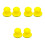 6 Pcs 3Inches Sanding Disc Holder Sandpaper Backing Pad Yellow 7