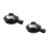 2Pcs Practical Ceramic Stew Pot Black Heat-Resistant Cooking Tool 9