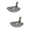 2Pcs Iron Sifting Grey Metal Scoops for Efficient Muck Removal 9
