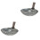 2Pcs Iron Sifting Grey Metal Scoops for Efficient Muck Removal 5