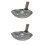 2Pcs Iron Sifting Grey Metal Scoops for Efficient Muck Removal 7