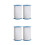 4Pcs White Sewing Thread for Clothes Pants Quilting and Craft Use 9