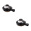 2Pcs Practical Ceramic Stew Pot Black Heat-Resistant Cooking Tool 8