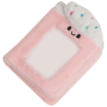 4Pcs Adorable Pink Plush Photo Book PVC DIY Album for Family Photos