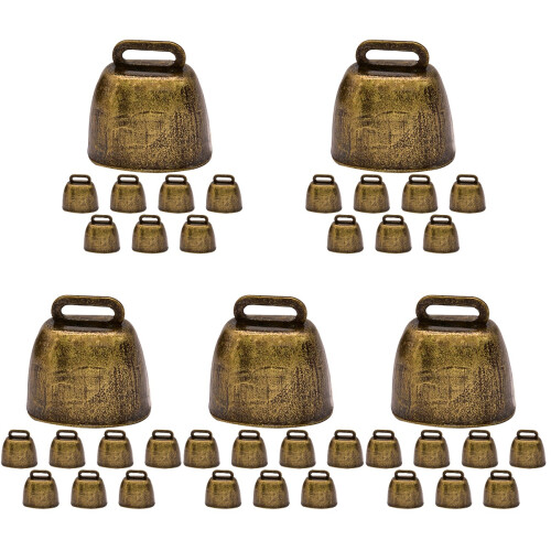 40 Pcs Copper Cattle Bells For Livestock Collar Ornaments 1