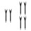 3Pcs Unisex Adjustable Nylon Shirt Keeper Garters Black 8