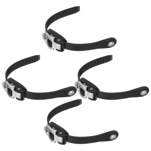 20Pcs Durable Roller Skate Buckle Straps Black PP Adjustable Fixing 1