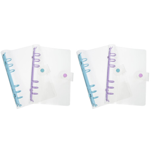 4 Pcs Binder Notebook Shell Loose Leaf Scrapbook Office Accessory 1