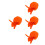 4Pcs Orange Cotton Welders Caps Flame Resistant Dustproof Head Wraps 5