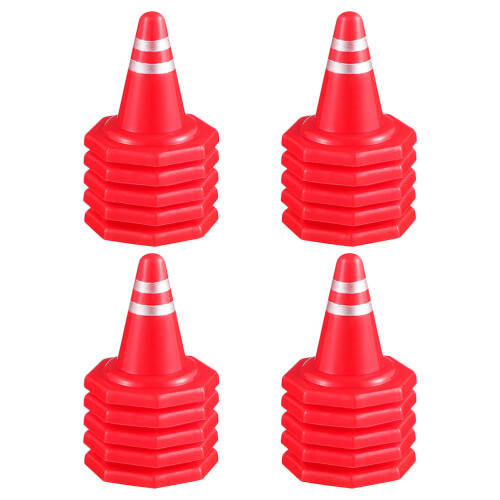 120 Pcs Mini Traffic Cones For Miniature Scene Accessories 2