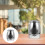 2 Pcs Urn Mini Urns For Ashes Animals Dad Gift Casket Silver 8