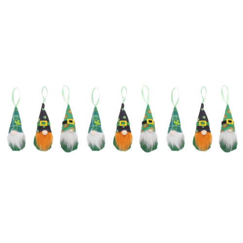 9 Pcs St Patrick's Hanging Doll Gnome For St Patrick's Day 1