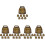 40 Pcs Copper Cattle Bells For Livestock Collar Ornaments 5