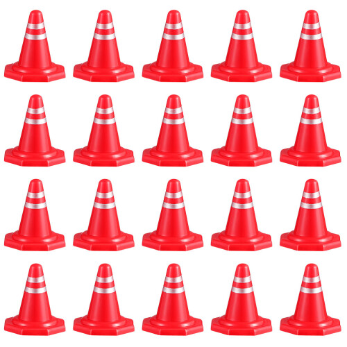 120 Pcs Mini Traffic Cones For Miniature Scene Accessories 1