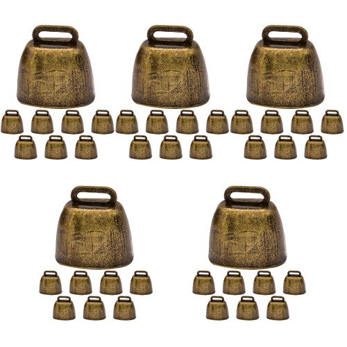 40 Pcs Copper Cattle Bells For Livestock Collar Ornaments 2