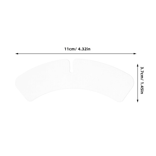 100Pcs Shirt Collar Support Plastic Stays For T-Shirts 2
