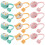 36Pcs Colorful Silicone Straw Cover Caps Reusable Straw Tips Protector 3