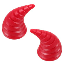 6Pcs Stylish Red Motorcycle Horns for DIY Ornament Use