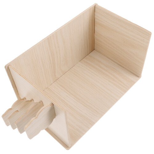 5Pcs Solid Wood Hamster Hideout Hideaway Play Rest House Light Yellow