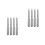 8Pcs Stainless Steel Cake Icing Spreaders Silver Baking Tools 5