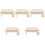 5Pcs Solid Wood Hamster Hideout Hideaway Play Rest House Light Yellow 5
