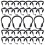 200Pcs Black Plastic Miniature Microphone Headset for Dolls DIY Decor 10