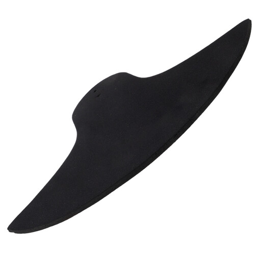 2Pcs Drum Cymbal Mute Pads Black Rubber Quiet Practice Accessories