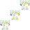 3Sets Jungle Animal Hanging Swirls Ceiling Decorations Assorted Colors 5