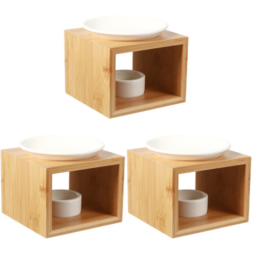3Pz Censore Decorativo Marrone Per Casa 2