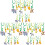 3Sets Jungle Animal Hanging Swirls Ceiling Decorations Assorted Colors 2