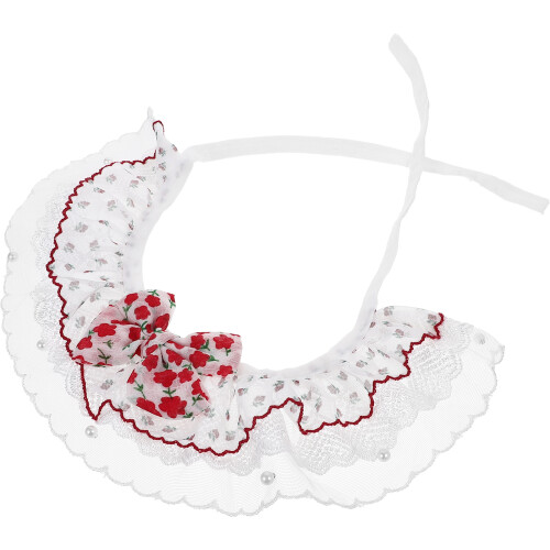 Collier Chat En Polyester Avec En Dentelle