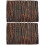 2 Pcs Fish Tank Background Board Emulated Oak Bark 3D Decorative 5