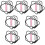 21Pz Collane Masticabili Silicone Per Rosa Sensoriali Morbide 7