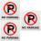 3Pz No Parking in Acrilico Per Magazzini E Negozi 9