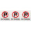 3Pz No Parking in Acrilico Per Magazzini E Negozi 6