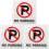 3Pz No Parking in Acrilico Per Magazzini E Negozi 4