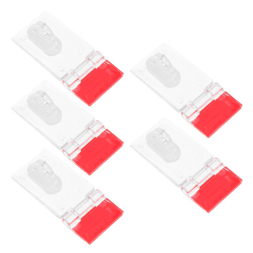 10Sets Durable Acrylic Latch Locks for Cabinets and Gates Clear