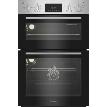 Indesit Built In Electric Double Oven - Stainless Steel - A/A Rated