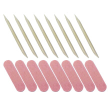 400Sets Nagelpflege Holz Picks Maniküre Set Kleine Nagelfeilen Farben