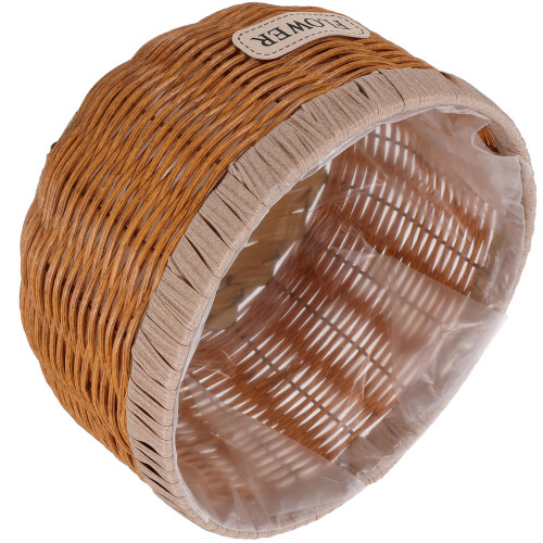 2Ud Cesta Macetero Khaki Para Plantas Indoor Con Textura Duradera 1